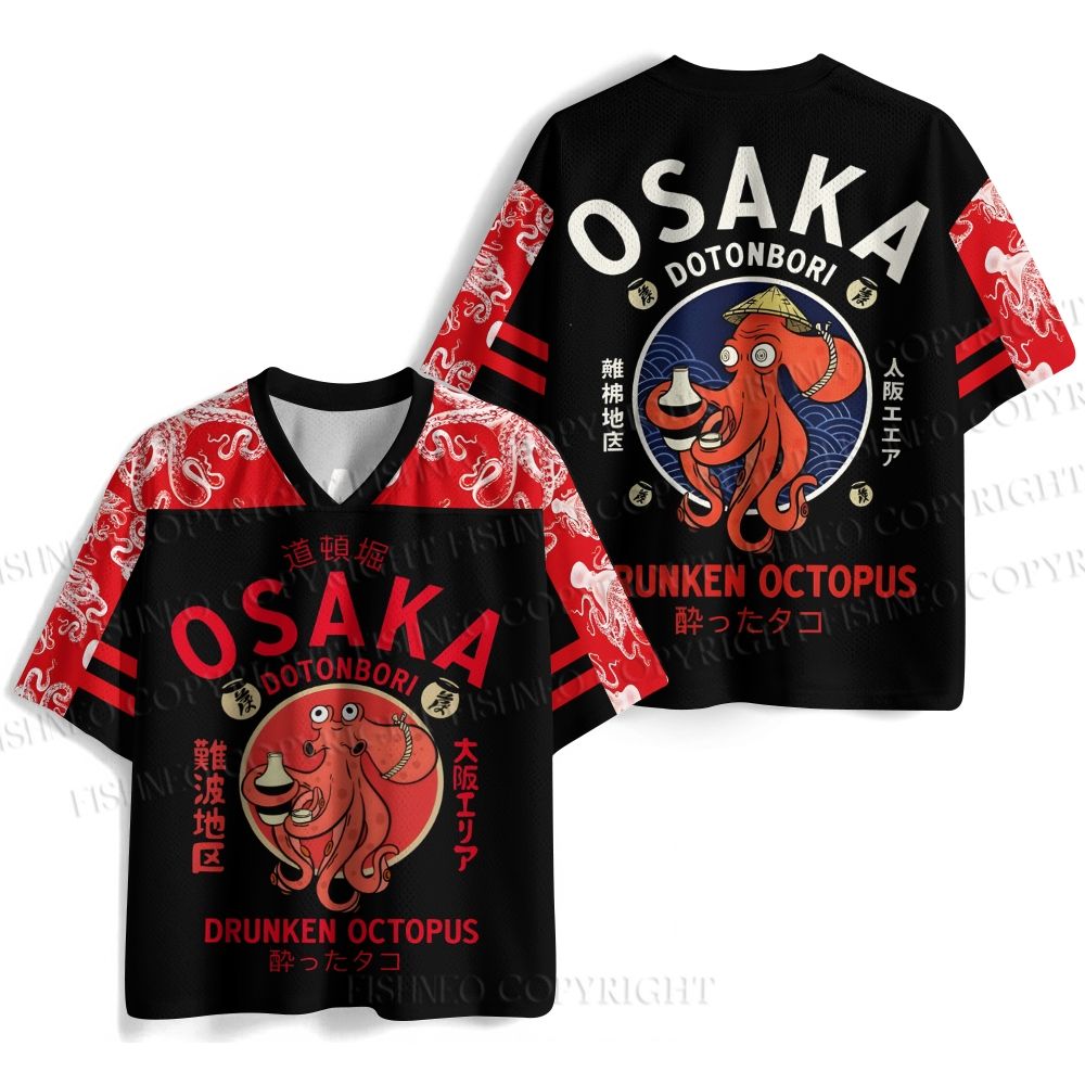 Osaka Octopus Printed Jersey Shirts