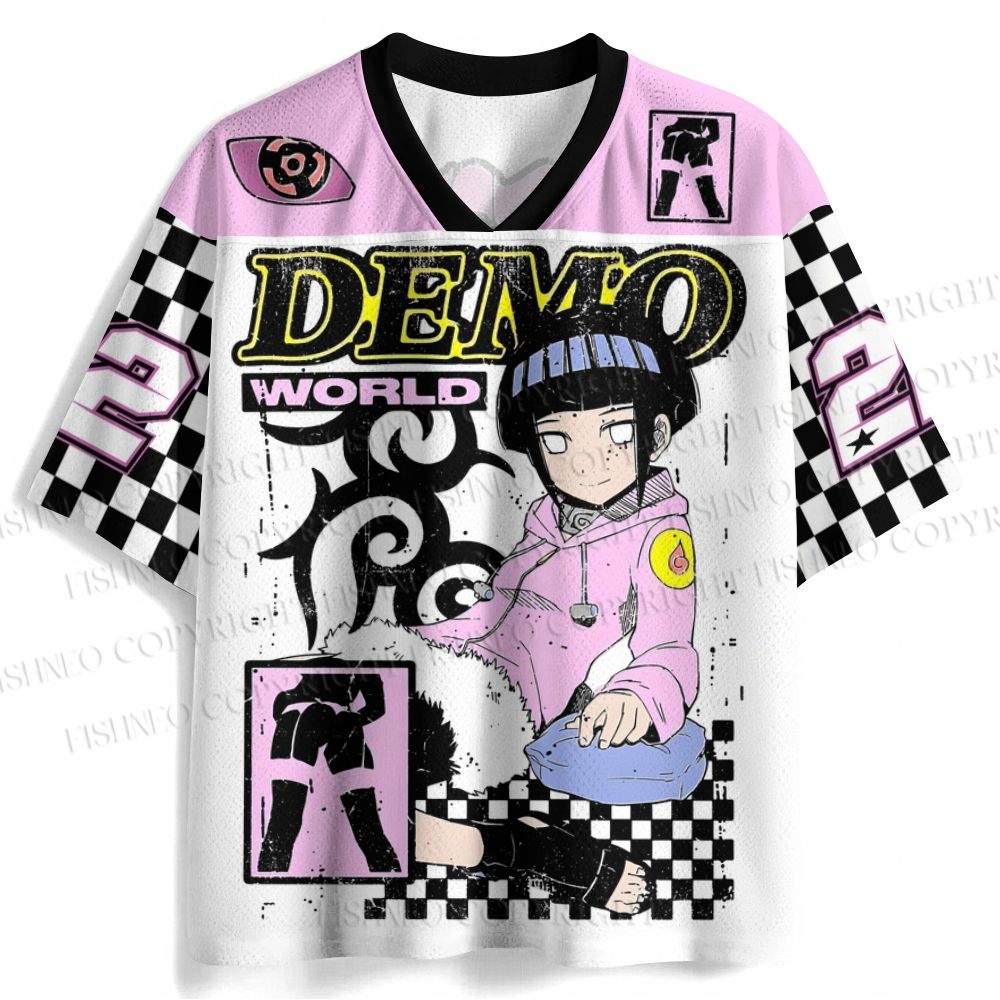 Naruto Hinata Hyuga Printed Jersey Shirts