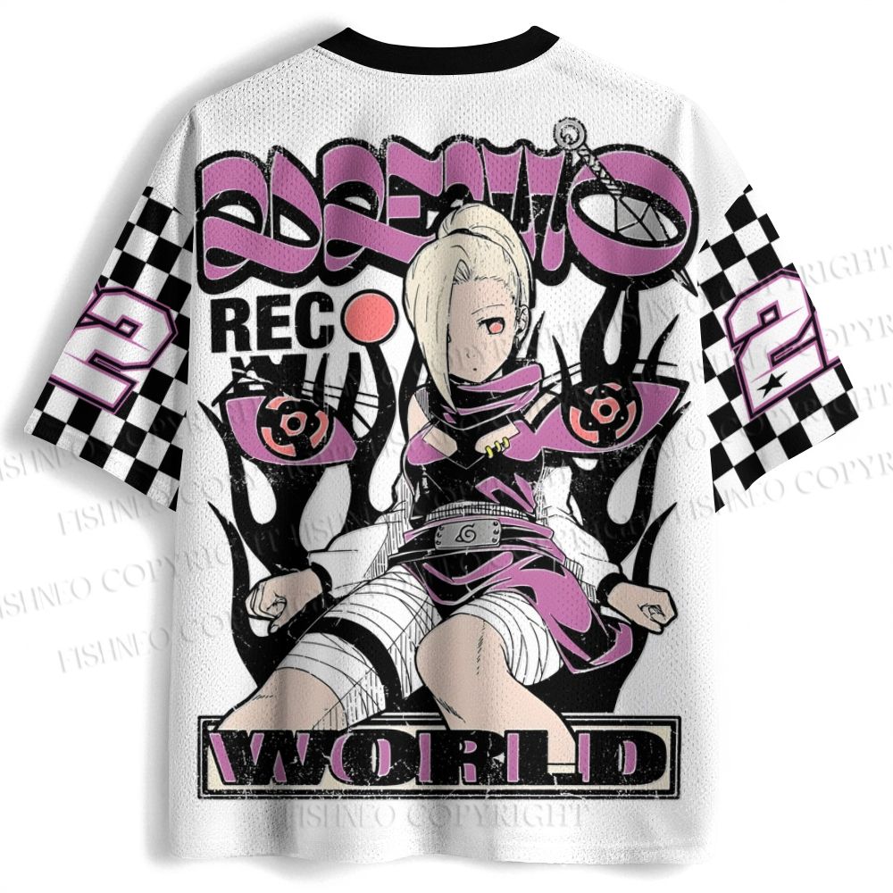 Naruto Hinata Hyuga Printed Jersey Shirts