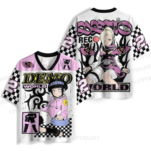 Naruto Hinata Hyuga Printed Jersey Shirts