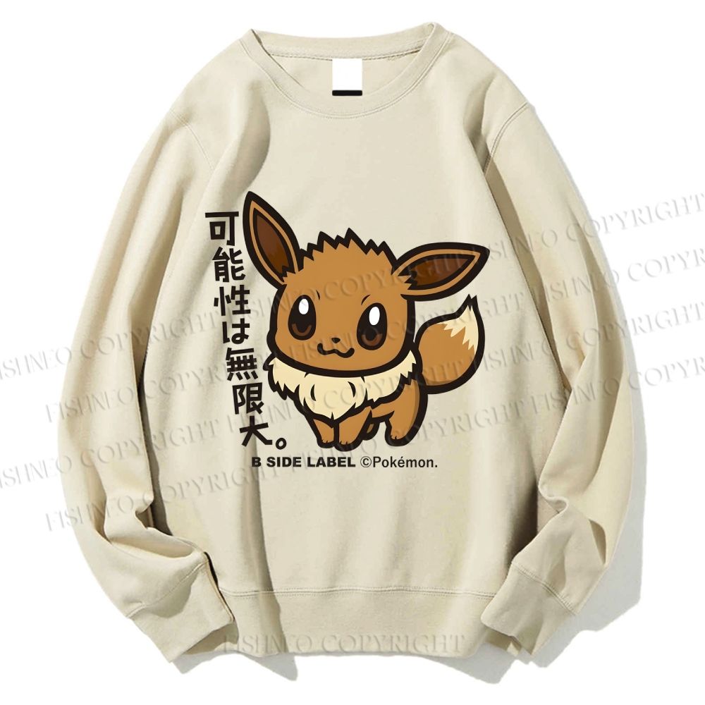 Unisex Eevee Printed Sweatshirt