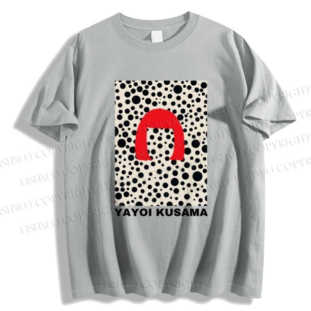 Unisex Classic Yayoi Kusama Printed Cotton Printed T-shirt