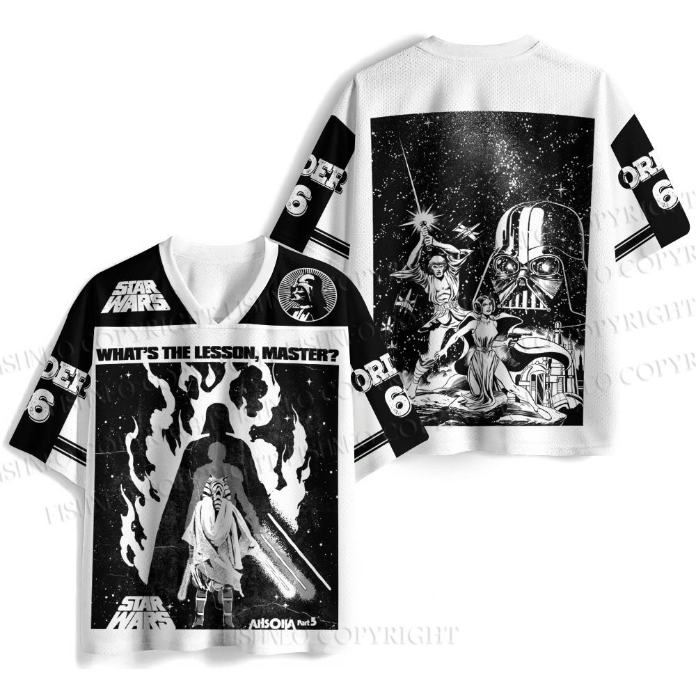 Star Wars Darth Vader What's the Lesson Master Jersey Shirts