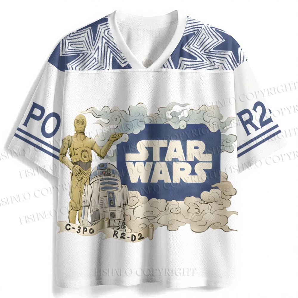 Star Wars R2-D2 C-3PO Jersey Shirts