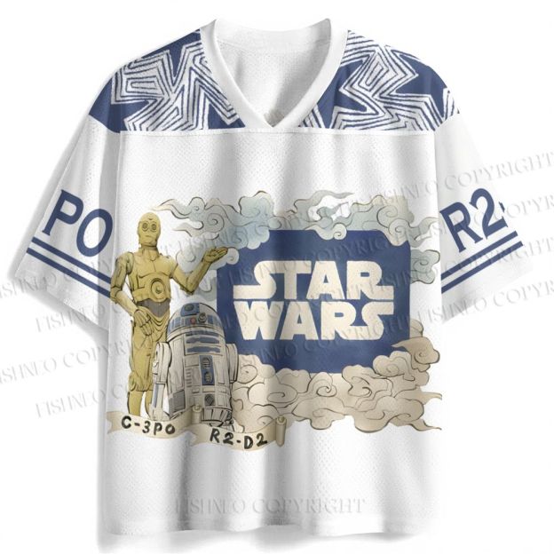 Star Wars R2-D2 C-3PO Jersey Shirts