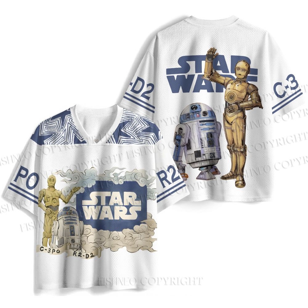 Star Wars R2-D2 C-3PO Jersey Shirts