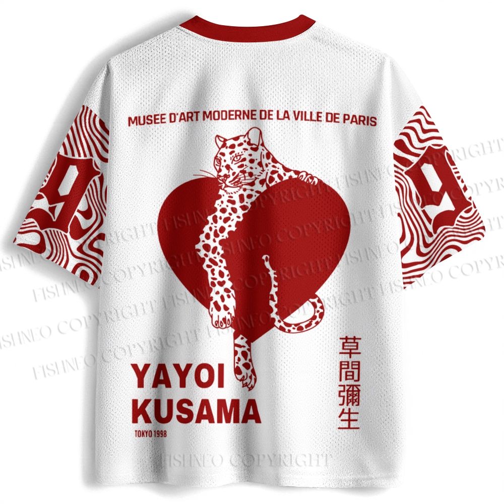 Yayoi Kusama Panther in Love Jersey Shirts