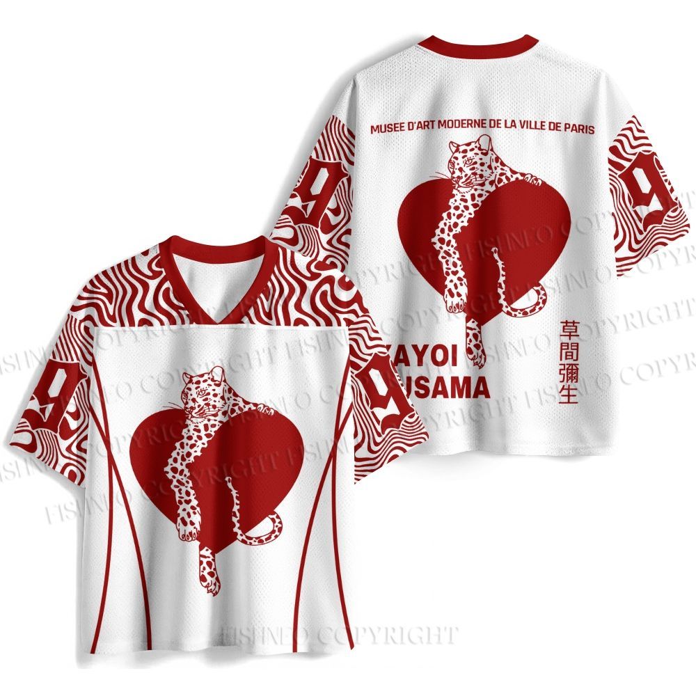Yayoi Kusama Panther in Love Jersey Shirts