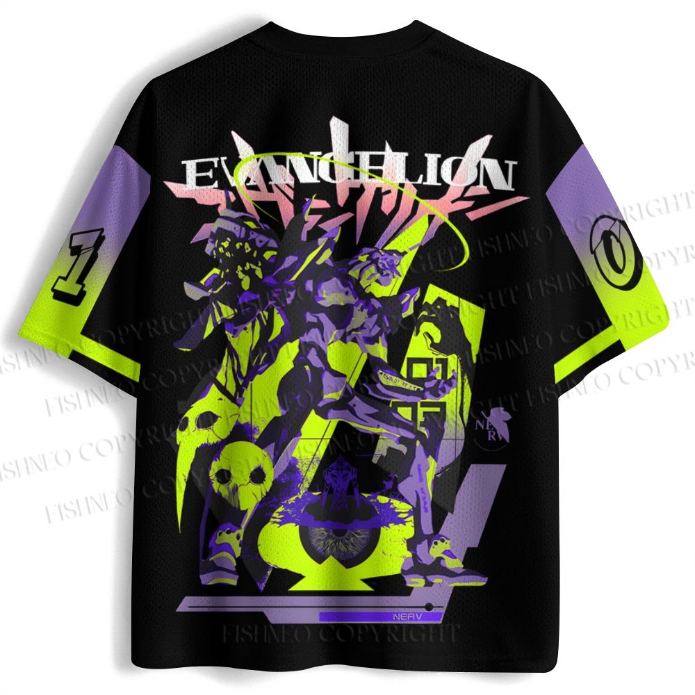 Neon Genesis Evangelion Unit 01 Jersey Shirts