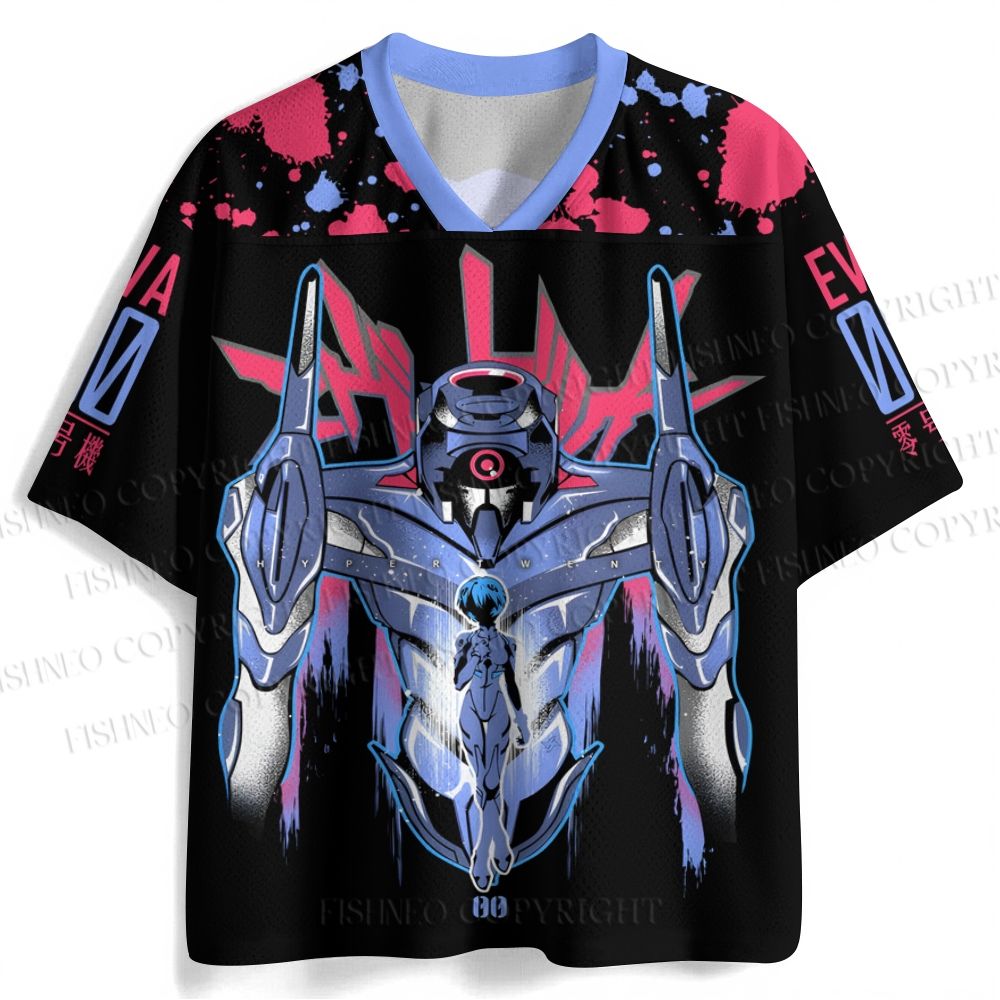 Neon Genesis Evangelion Unit 00 Jersey Shirts
