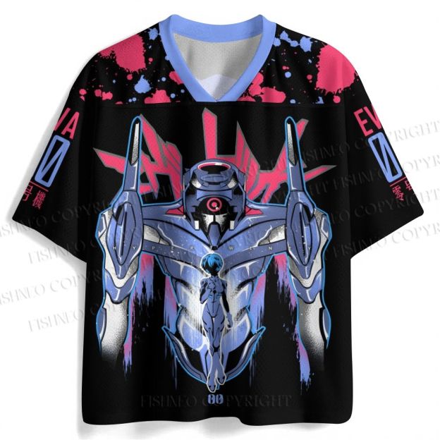 Neon Genesis Evangelion Unit 00 Jersey Shirts