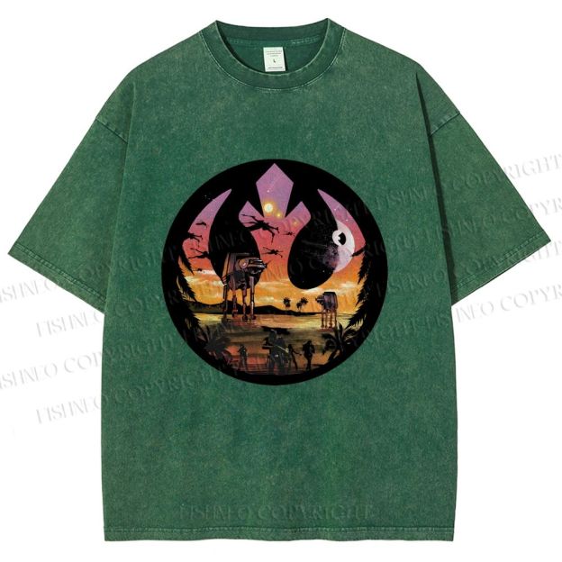 Unisex Star Wars Printed Washed Tee
