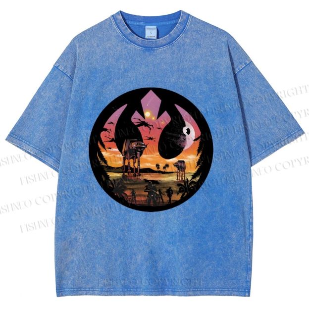 Unisex Star Wars Printed Washed Tee