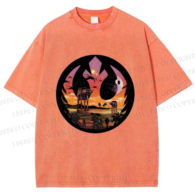 Unisex Star Wars Printed Washed Tee