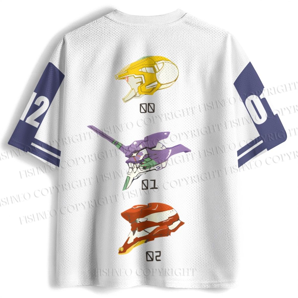 Neon Genesis Evangelion Unit 01 02 03 Jersey Shirts
