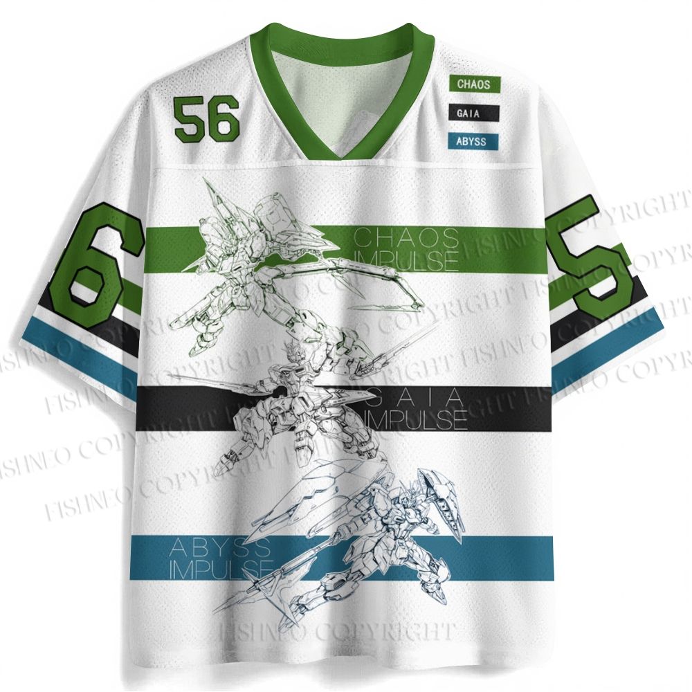 Mobile Suit Gundam Seed Destiny Impulse Printed Jersey Shirts