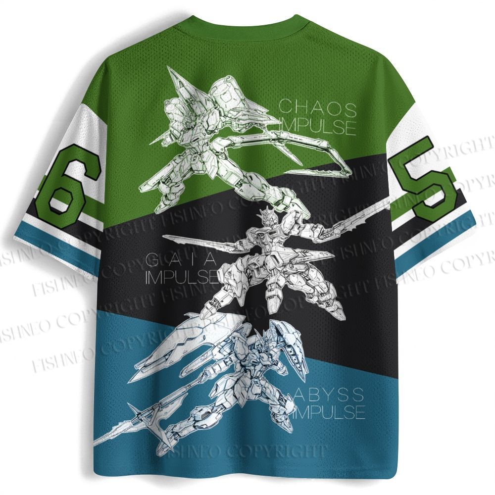 Mobile Suit Gundam Seed Destiny Impulse Printed Jersey Shirts