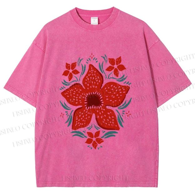 Unisex Stranger Things Printed Washed Tee