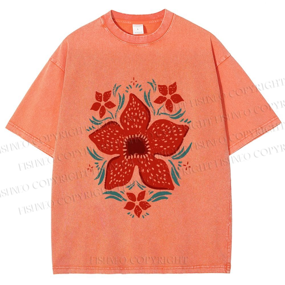 Unisex Stranger Things Printed Washed Tee
