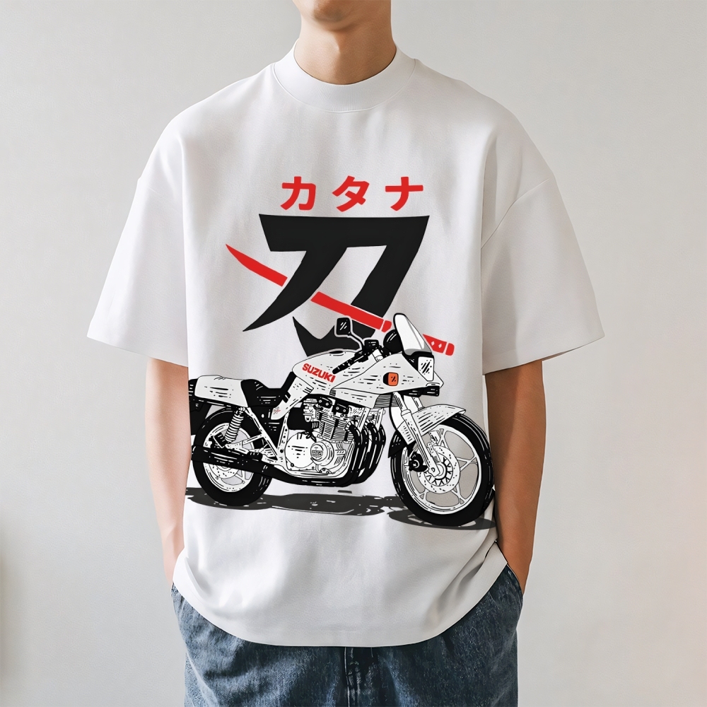 Unisex Classic Cotton Suzuki Japanese Style Printed T-shirt