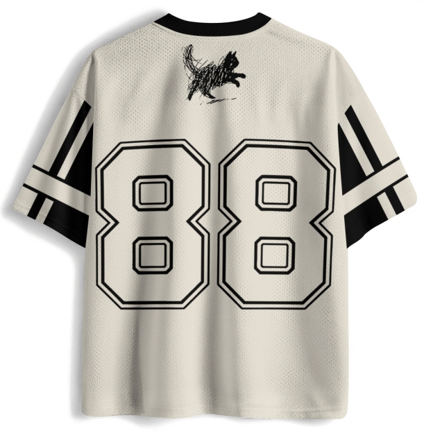 Minimalist Cat Art Printed Jersey Shirts