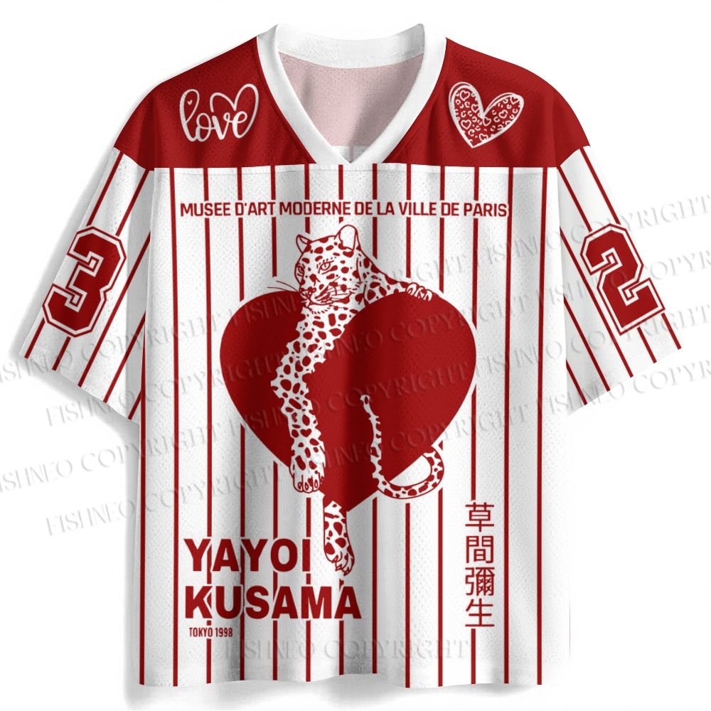 Yayoi Kusama Panther in Love Jersey Shirts