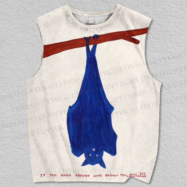 Unisex If You Hang Around Long Enough Owl Printed Tank Top