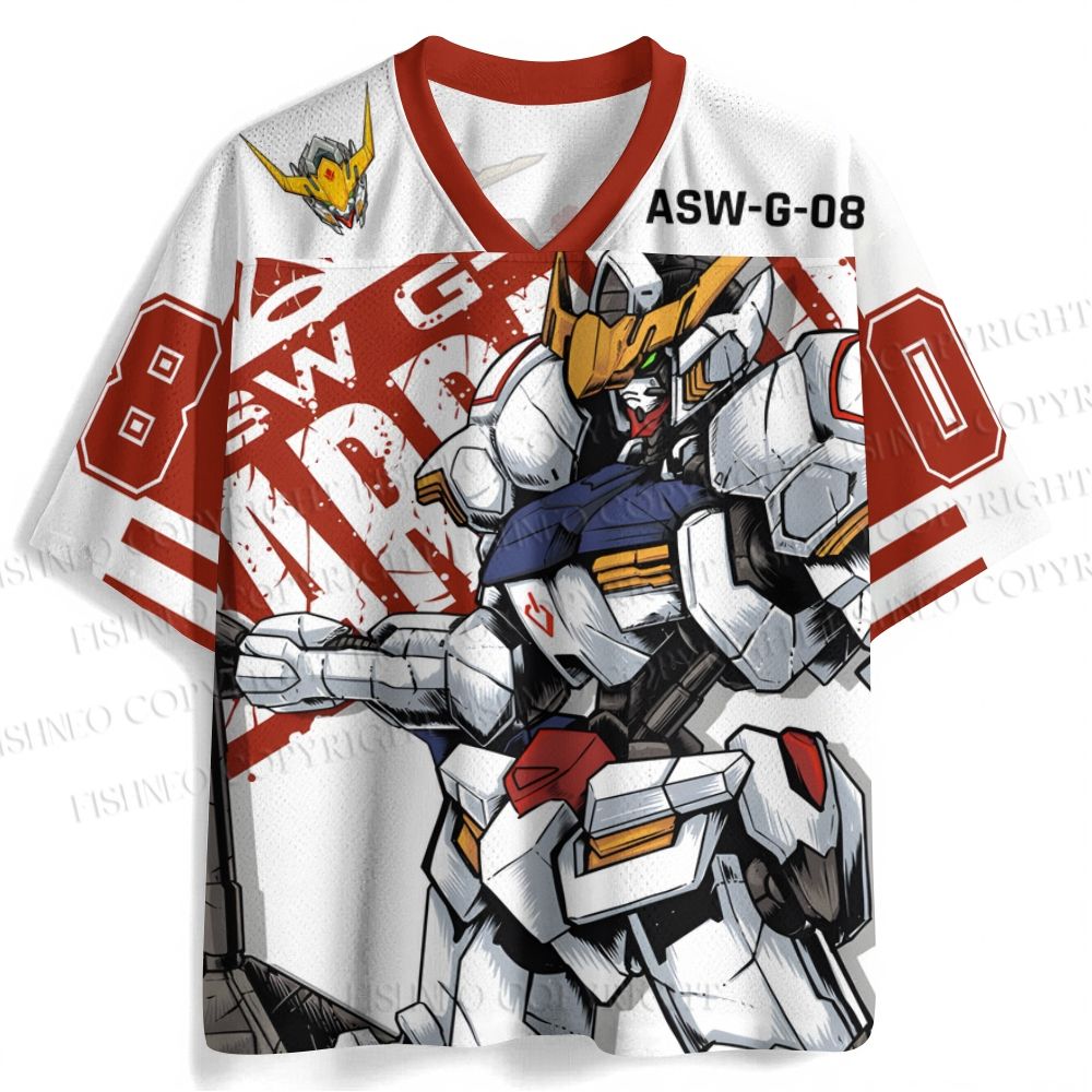 Mobile Suit Gundam Barbatos Printed Jersey Shirts