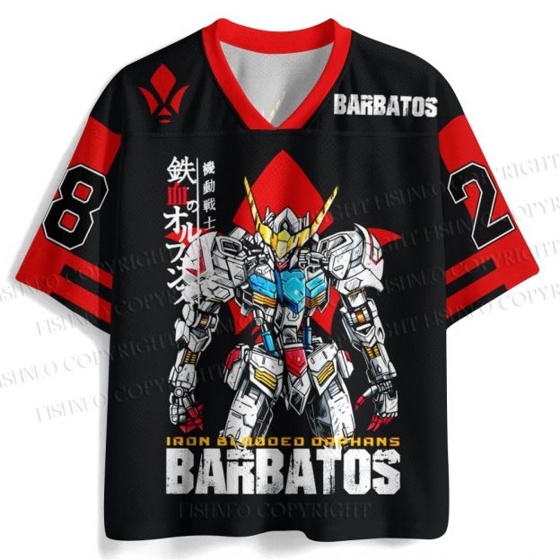 Gundam Barbatos Printed Jersey Shirts