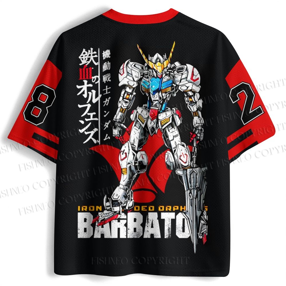 Gundam Barbatos Printed Jersey Shirts