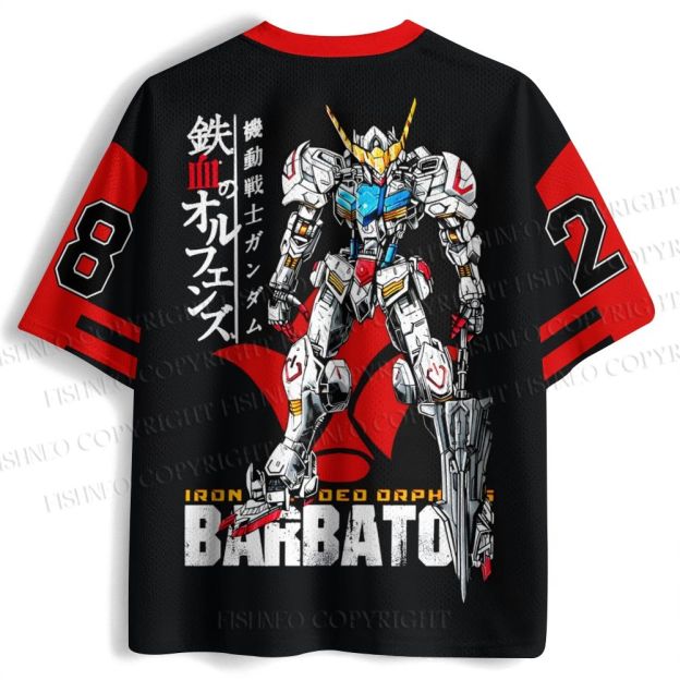 Gundam Barbatos Printed Jersey Shirts