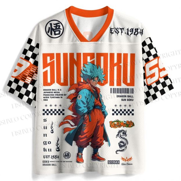 Dragon Ball Son Goku Printed Jersey Shirts