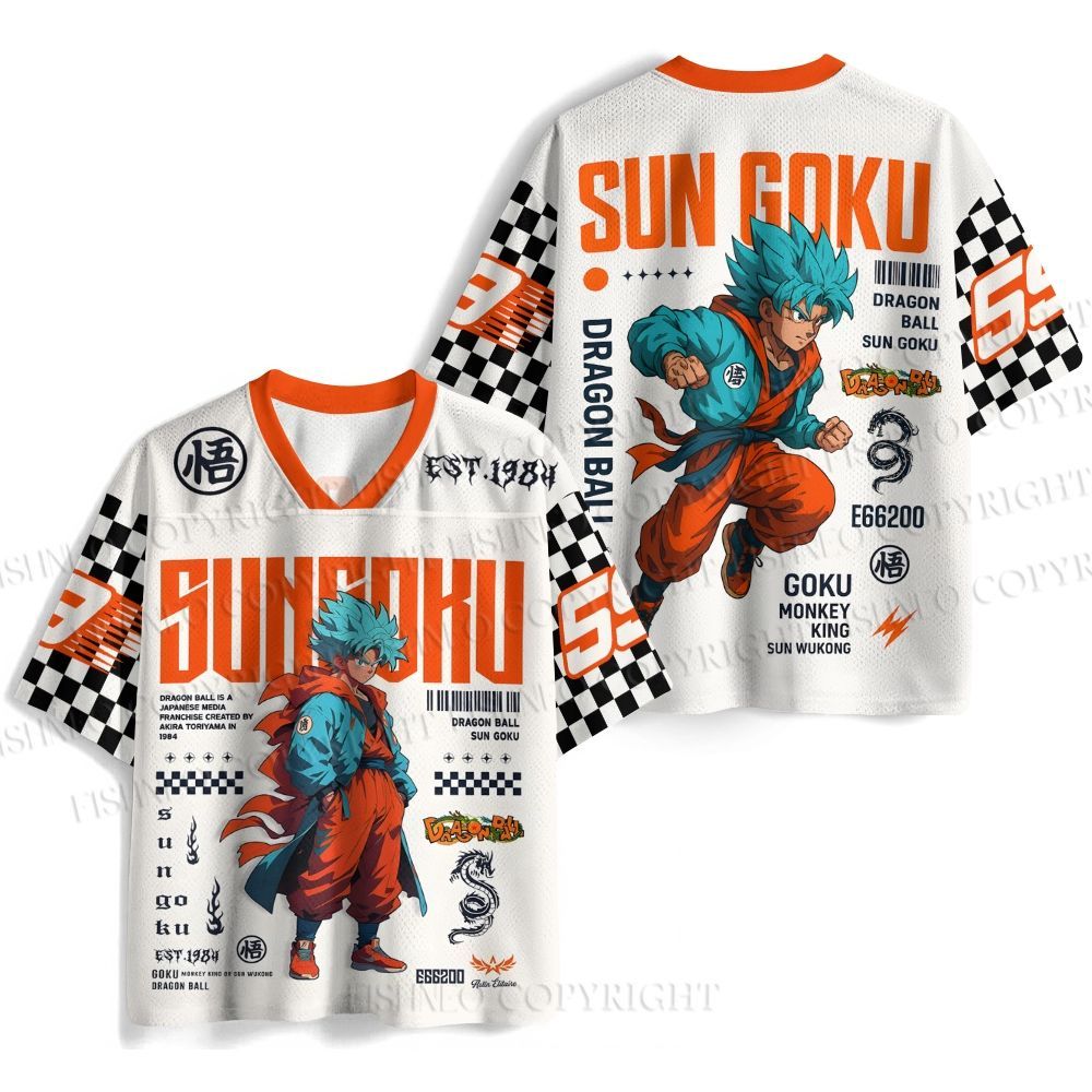 Dragon Ball Son Goku Printed Jersey Shirts