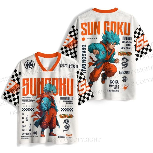 Dragon Ball Son Goku Printed Jersey Shirts
