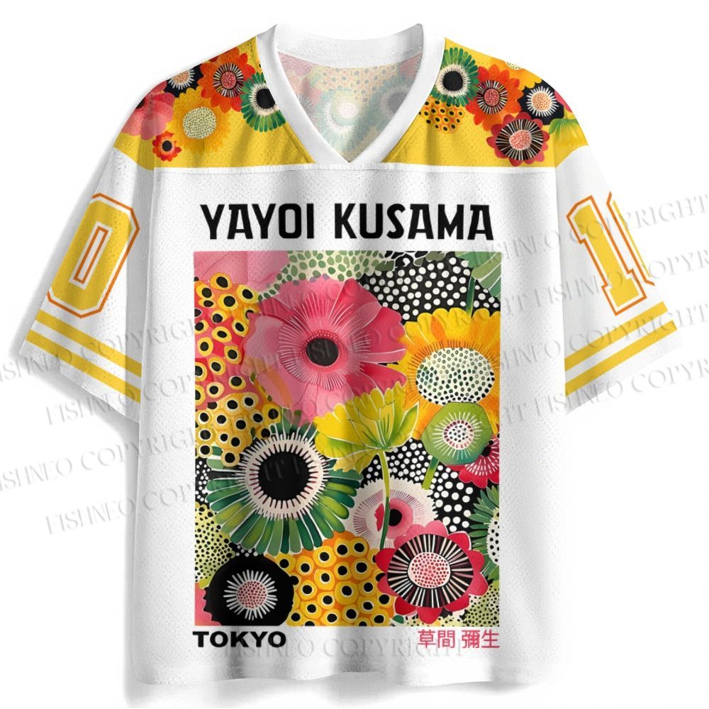 Yayoi Kusama Flowers Jersey Shirts