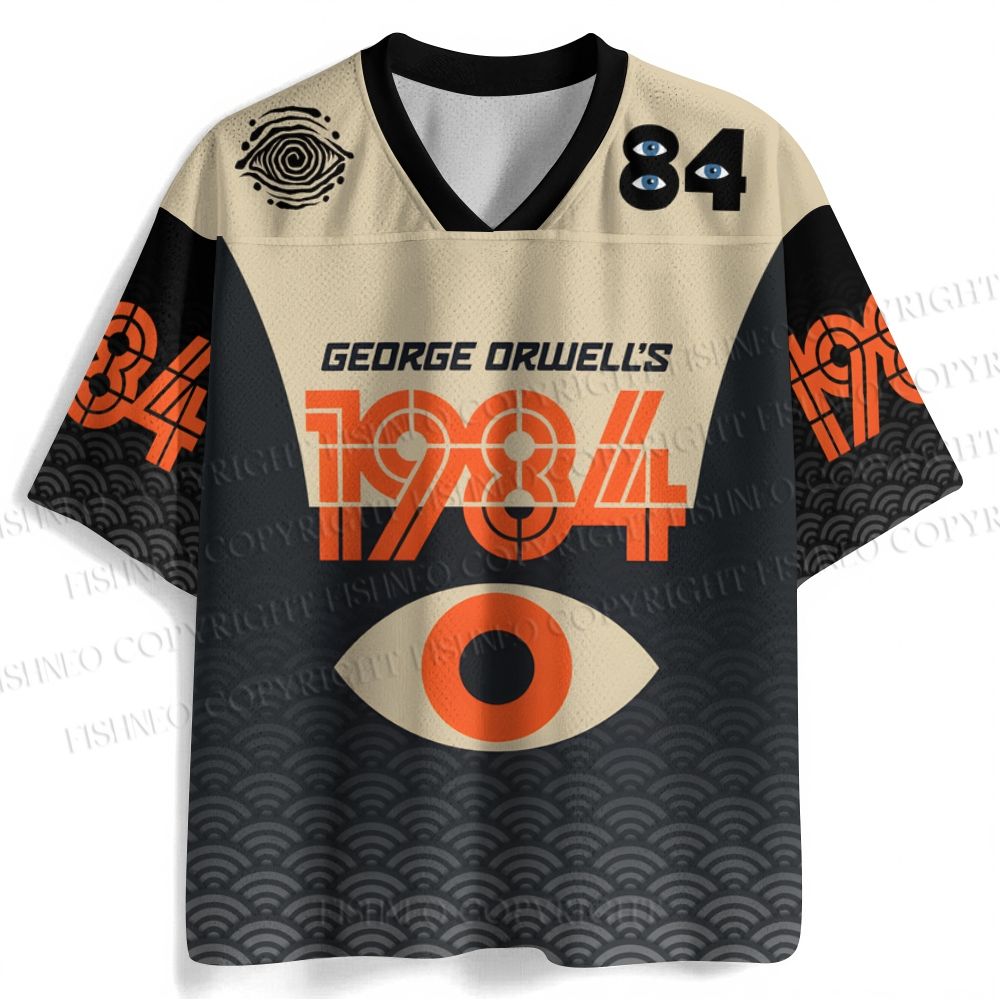 George Orwell Eye Printed Jersey Shirts