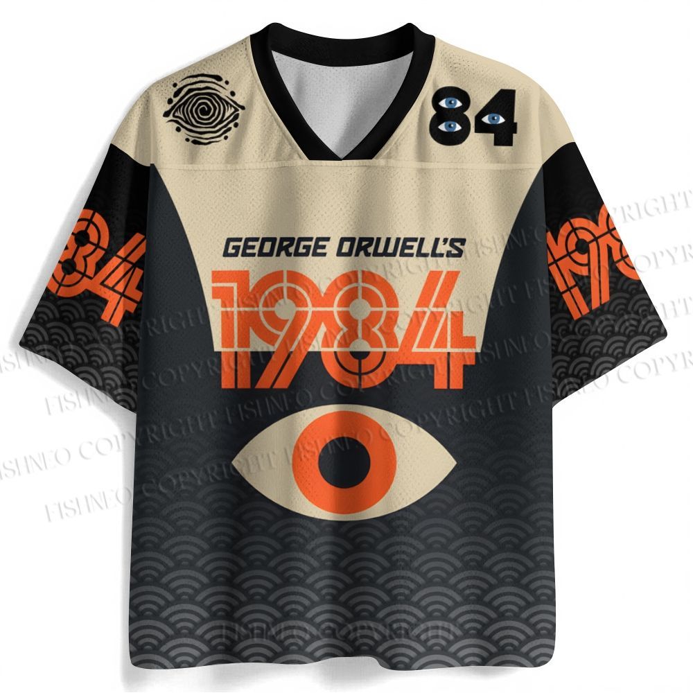 George Orwell Eye Printed Jersey Shirts