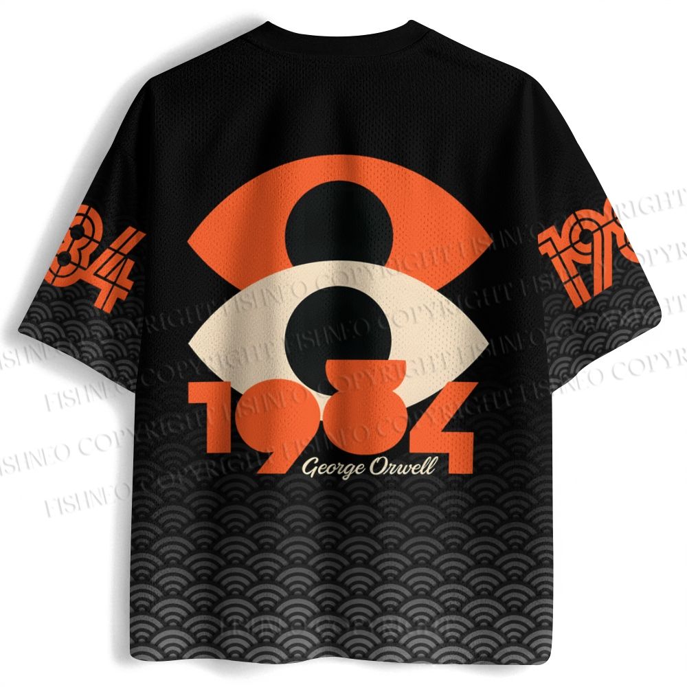 George Orwell Eye Printed Jersey Shirts