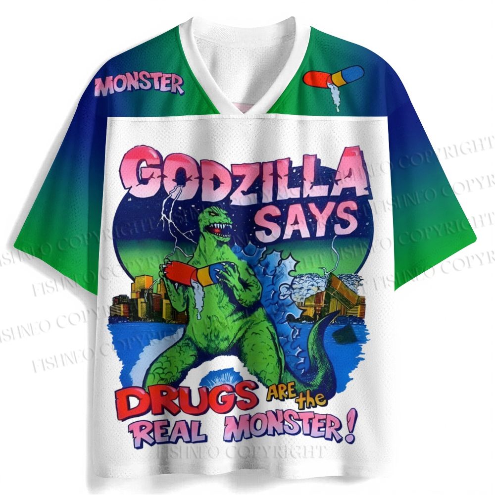 Godzilla Printed Jersey Shirts