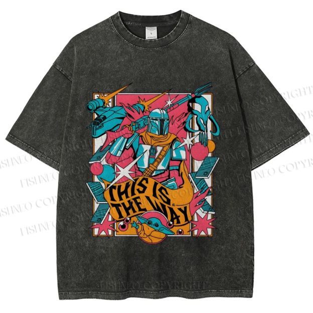 Unisex Star Wars This is the Way Printed Washed Tee