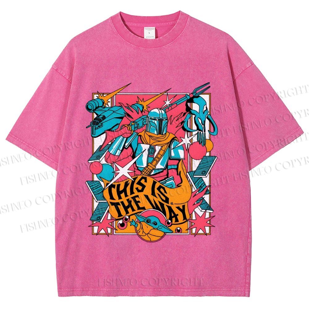 Unisex Star Wars This is the Way Printed Washed Tee