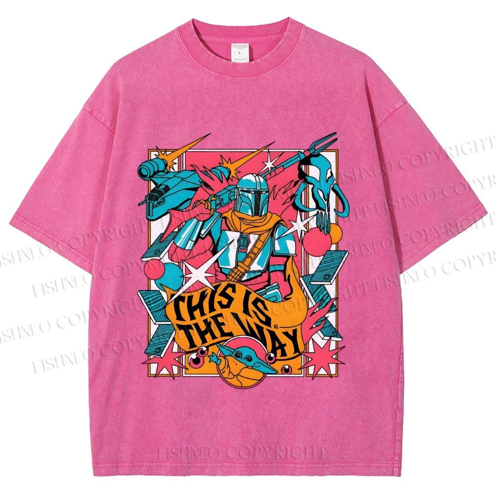 Unisex Star Wars This is the Way Printed Washed Tee