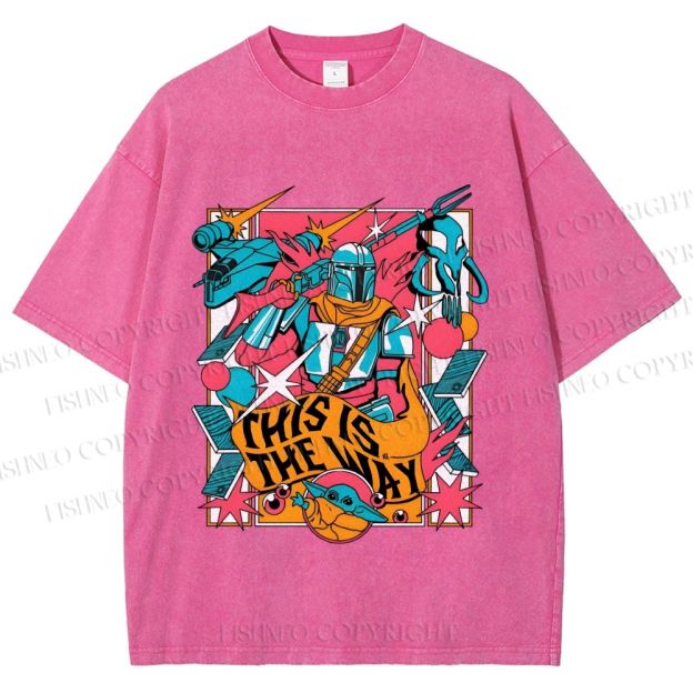 Unisex Star Wars This is the Way Printed Washed Tee