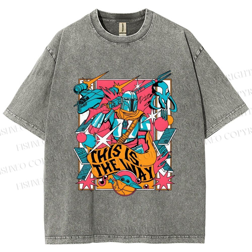 Unisex Star Wars This is the Way Printed Washed Tee