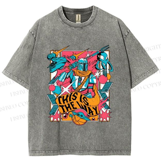 Unisex Star Wars This is the Way Printed Washed Tee