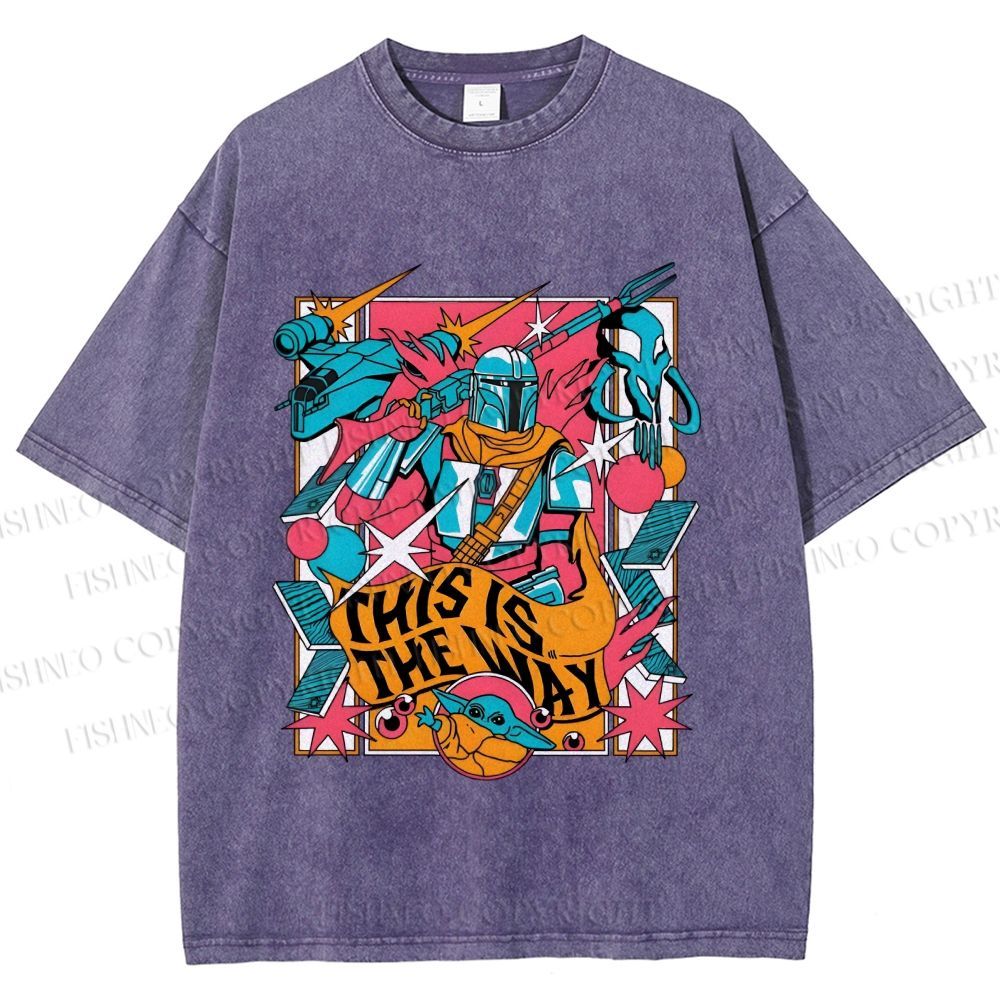 Unisex Star Wars This is the Way Printed Washed Tee