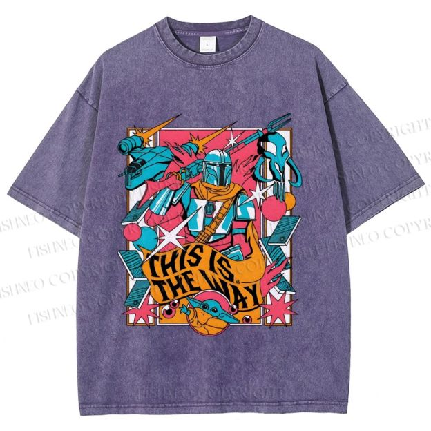 Unisex Star Wars This is the Way Printed Washed Tee