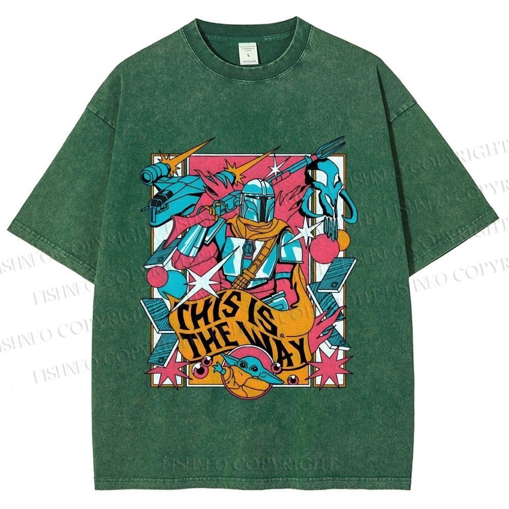 Unisex Star Wars This is the Way Printed Washed Tee