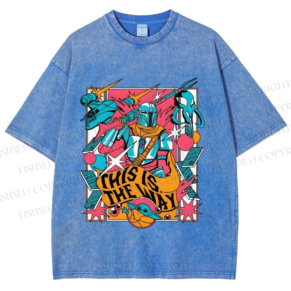 Unisex Star Wars This is the Way Printed Washed Tee