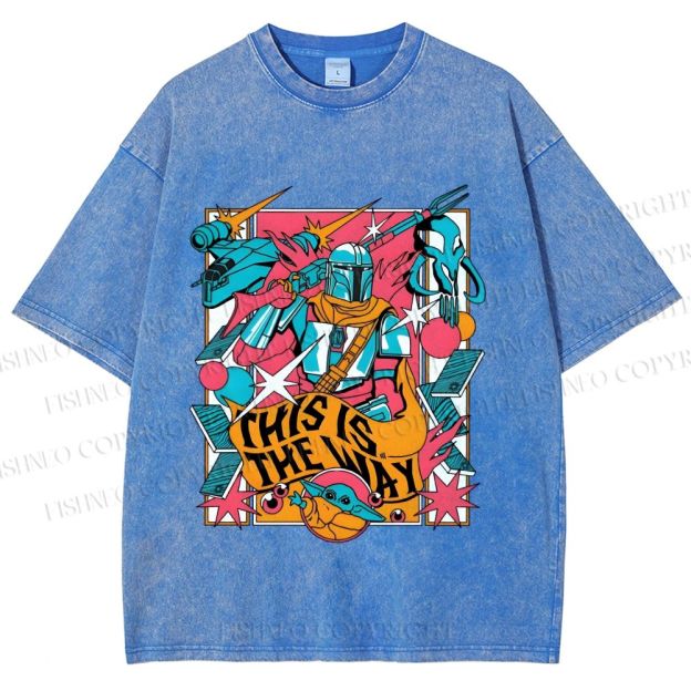 Unisex Star Wars This is the Way Printed Washed Tee
